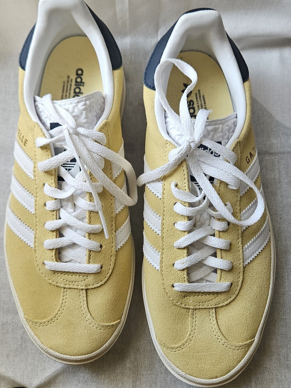 Adidas Gazelle Platform Sneakers 7.5 Yellow - Picture 2 of 4